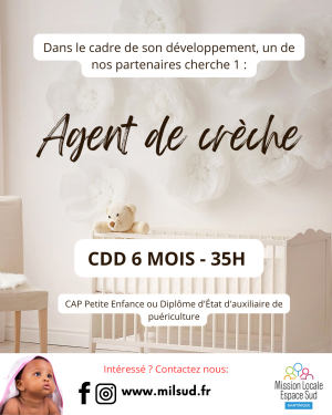 agent de creche offre d'emploi